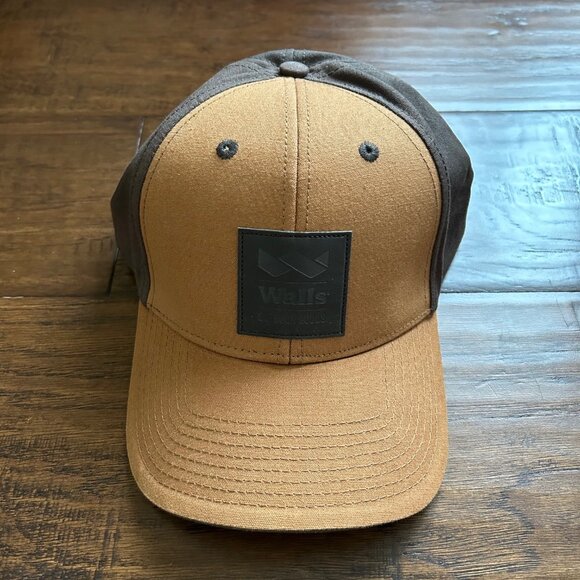 Walls Outdoor Goods branded hat tan brown copper adjustable unisex cap - Picture 2 of 5